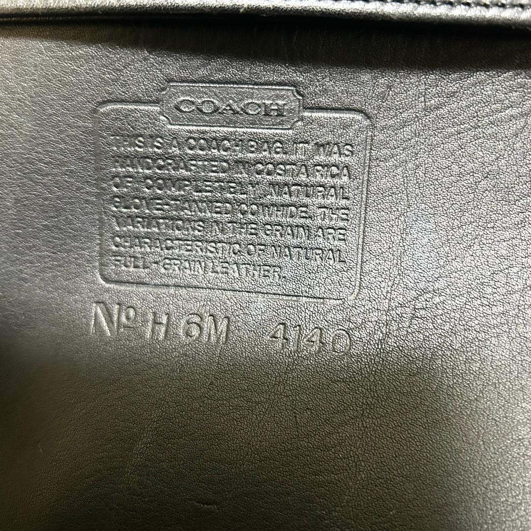 美品 COACH オールドコーチ ４１４０トートバッグ 黒 ゴールド金具 上質