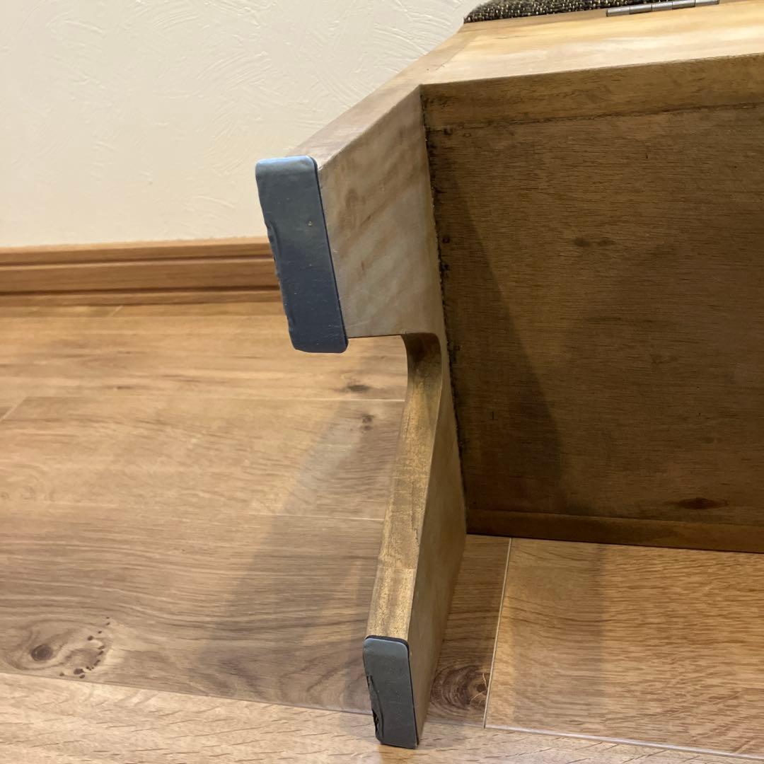 アンティーク風ボックスベンチ 木製　スツール　椅子　イス　いす　収納　インテリア