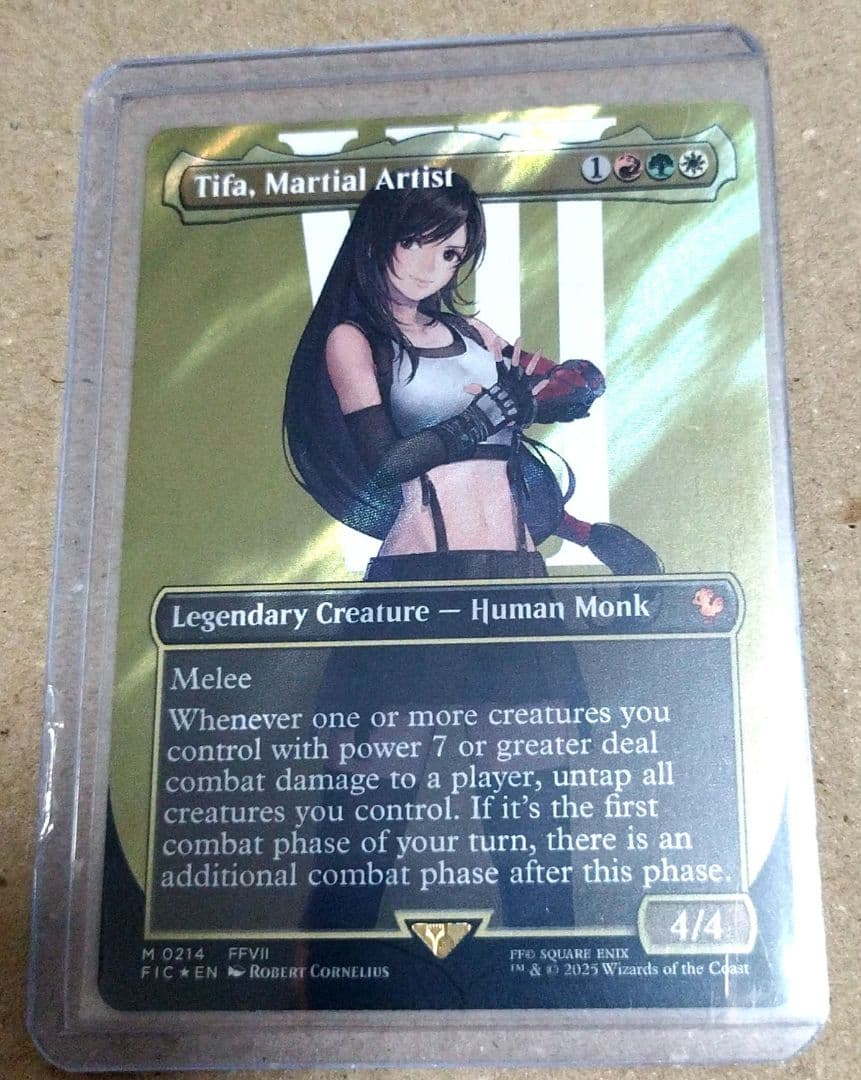 【サージfoil】MTG 格闘家、ティファ FIC ボーダーレス 英語版