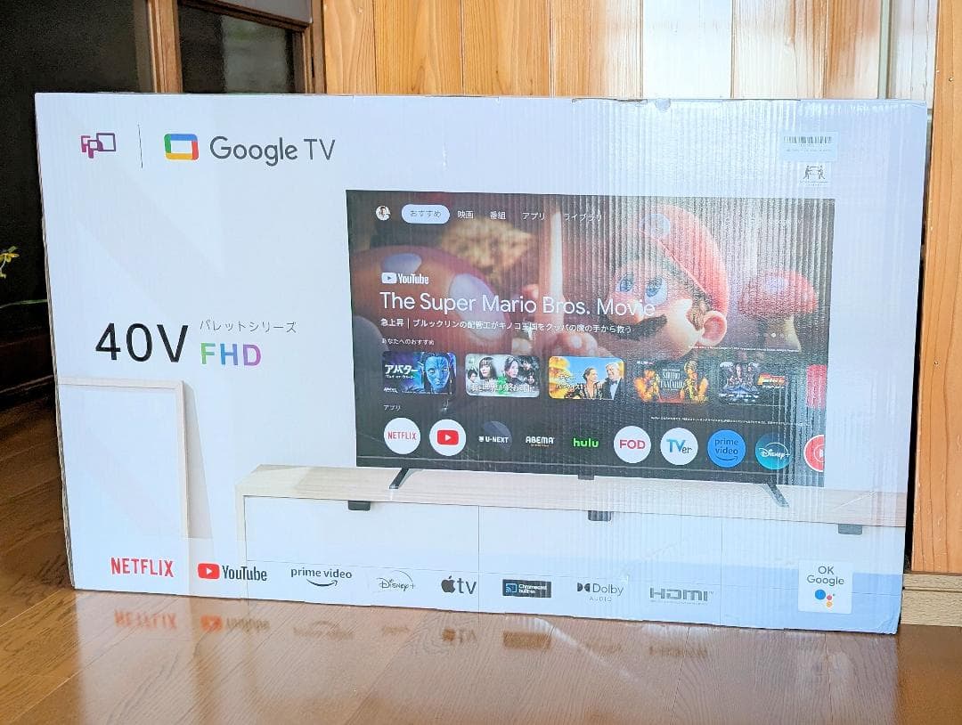 新品 GoogleTV FPD チューナーレス テレビ 40V型 CG40-P2