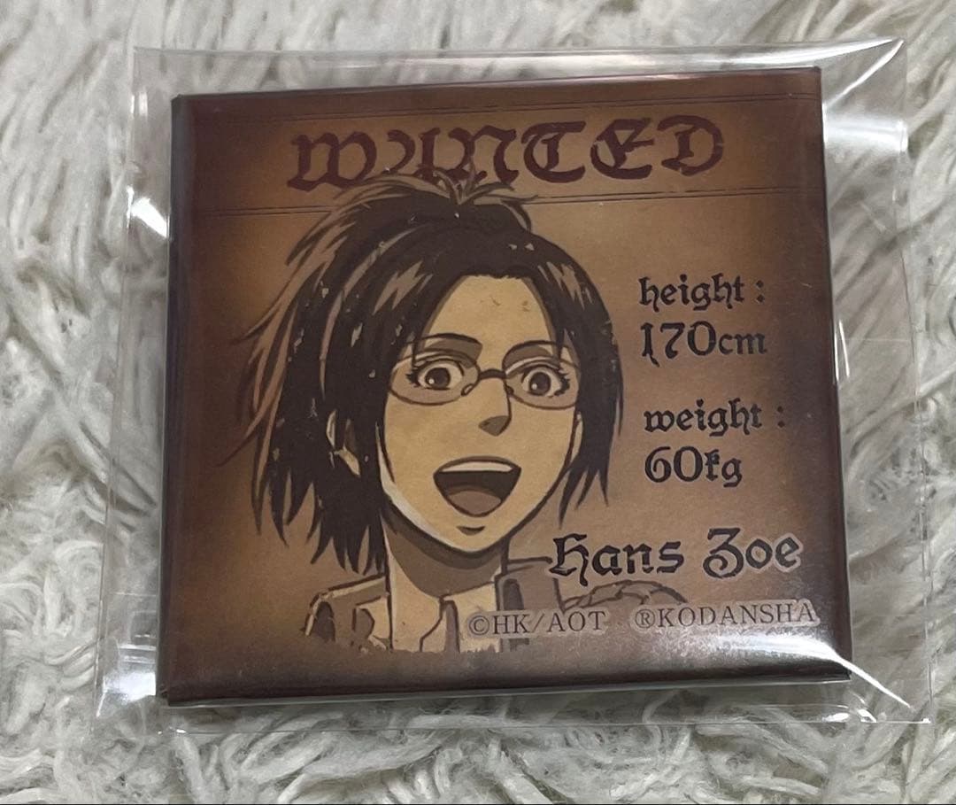 進撃の巨人 ハンジ スクエア缶バッジ