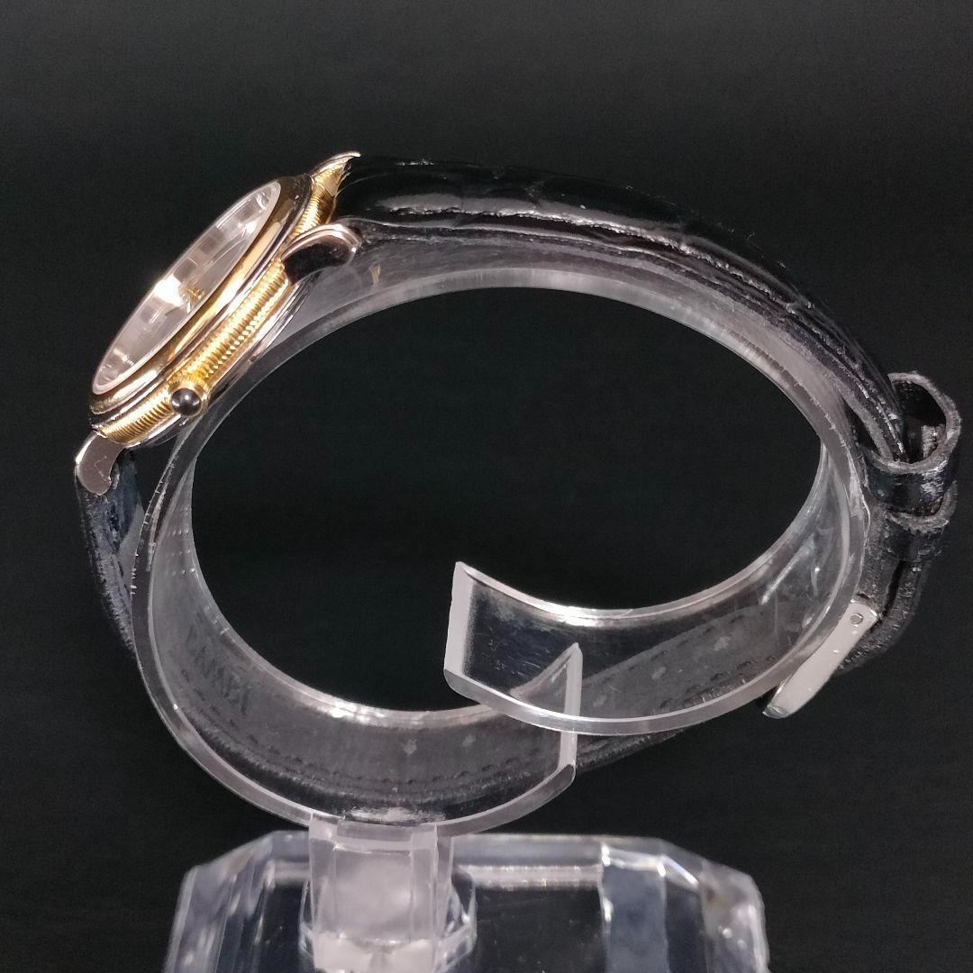 美品　SEIKO　セイコー　エクセリーヌ　ホワイト　ゴールド　ブラック　レザー