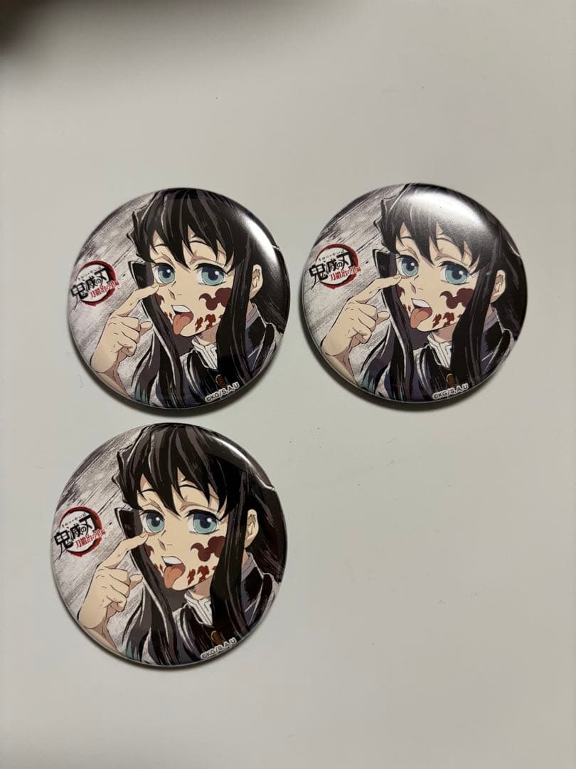 計3点 時透無一郎 ⑦ 痣 舌出し 幕間画 缶バッジ 肆 全集中展 鬼滅の刃
