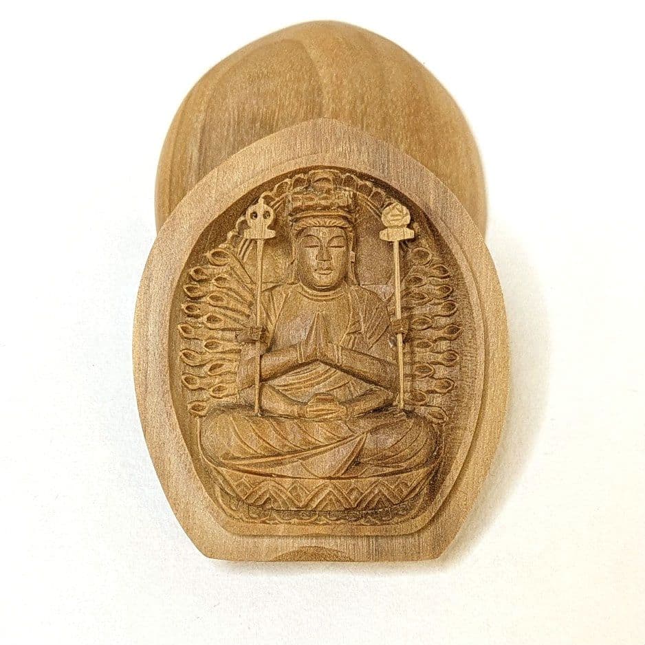 【フォロー割・新品】 香合仏　千手観音菩薩　白檀　仏龕　懐中仏　千手観音