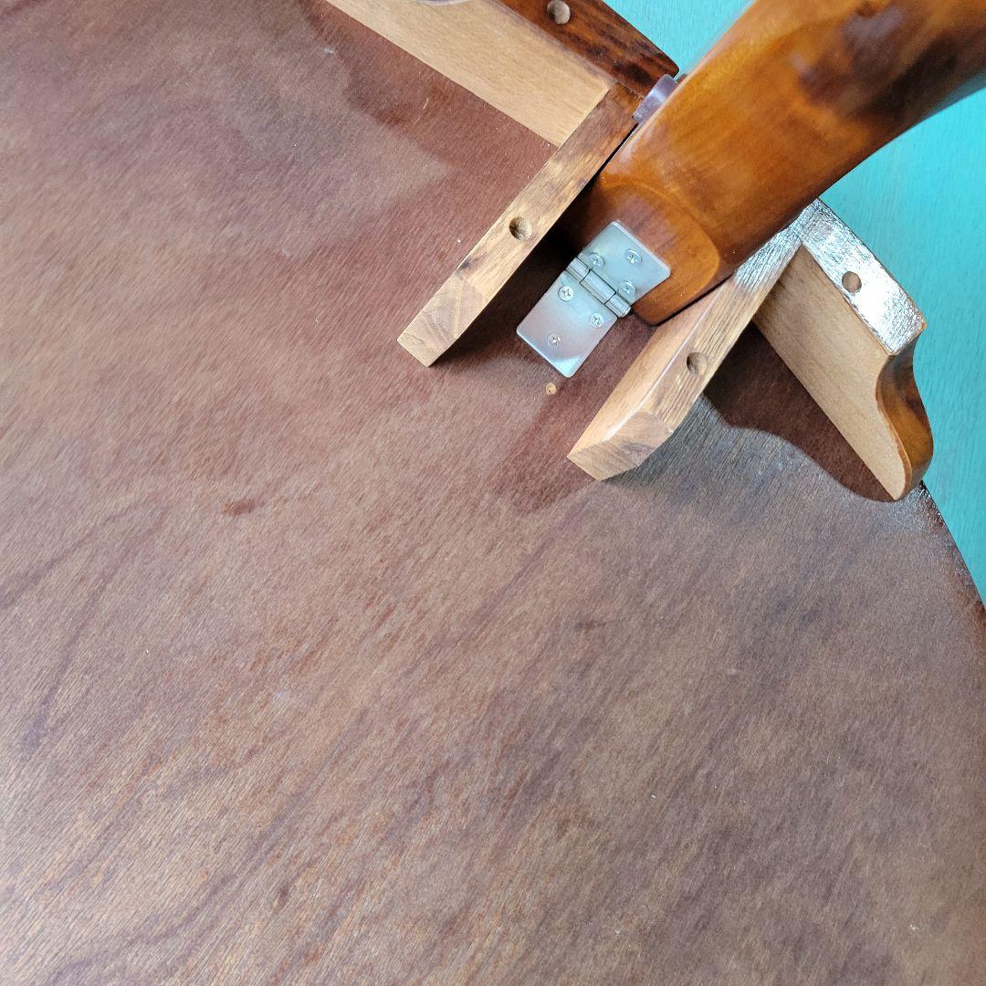 木製 折りたたみ 丸ちゃぶ台 ローテーブル 直径90cm ヴィンテージ 座卓