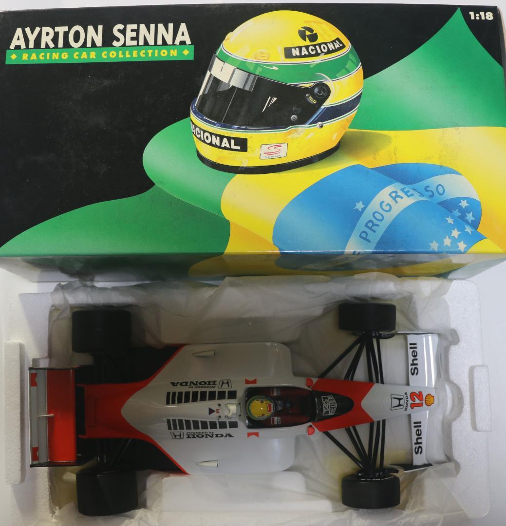 貴重ビックスケール１／1８マクラーレン・ホンダMP4／4　セナ・コレコレ　中古品
