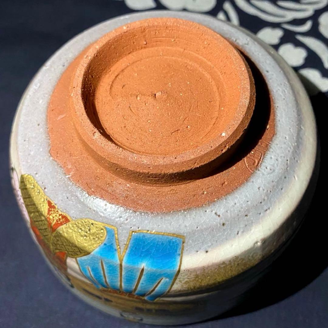 京焼　橋本永豊　乾山写雛人形文　抹茶茶盌　茶道具　茶碗　雛祭り　清水焼　共箱有り