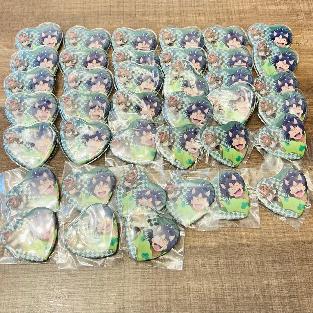 忍たま乱太郎 七松小平太 ナンジャタウン ハート缶バッジ 39点