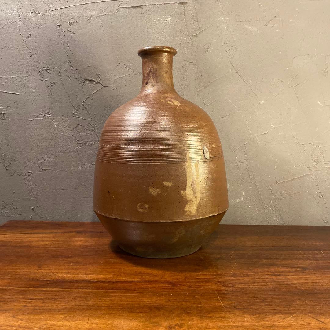 時代物 骨董品 備前焼 通い徳利 幕末明治 花瓶 花器 コレクション