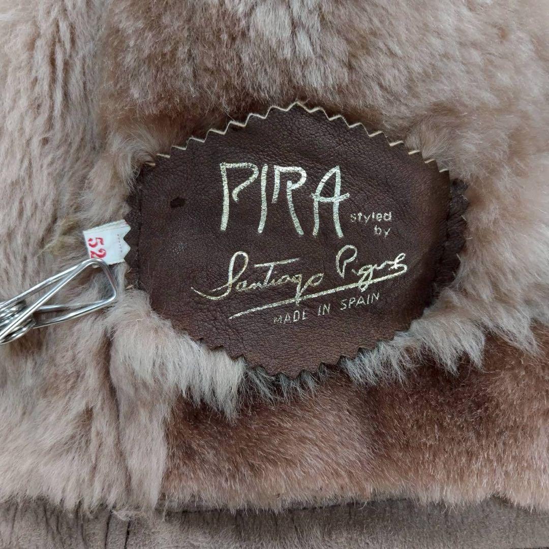 希少 美品 PIRA made in SPAIN ムートン コート ジャケット