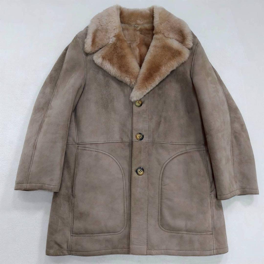 希少 美品 PIRA made in SPAIN ムートン コート ジャケット