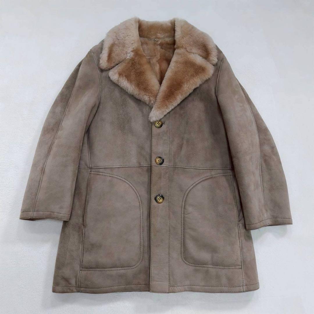 希少 美品 PIRA made in SPAIN ムートン コート ジャケット