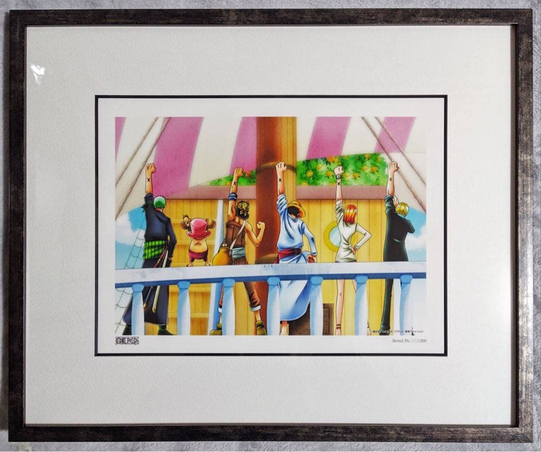 ワンピース 名場面イラスト アラバスタ 複製原画 エディオン 当選品 非売品