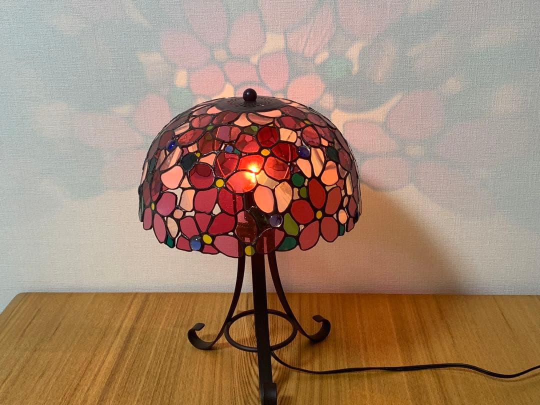 ステンドグラスランプ「さくら」