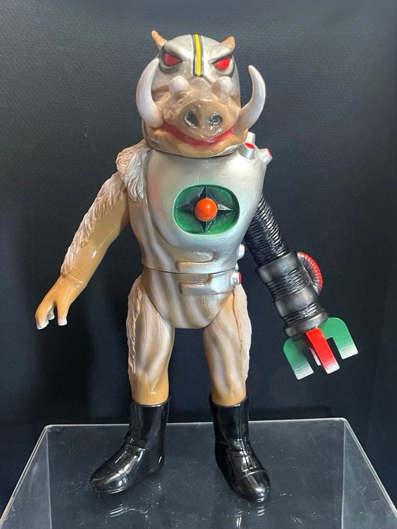 【東映レトロ】■ ジシャクイノシシ ソフビ / 仮面ライダーV3怪人