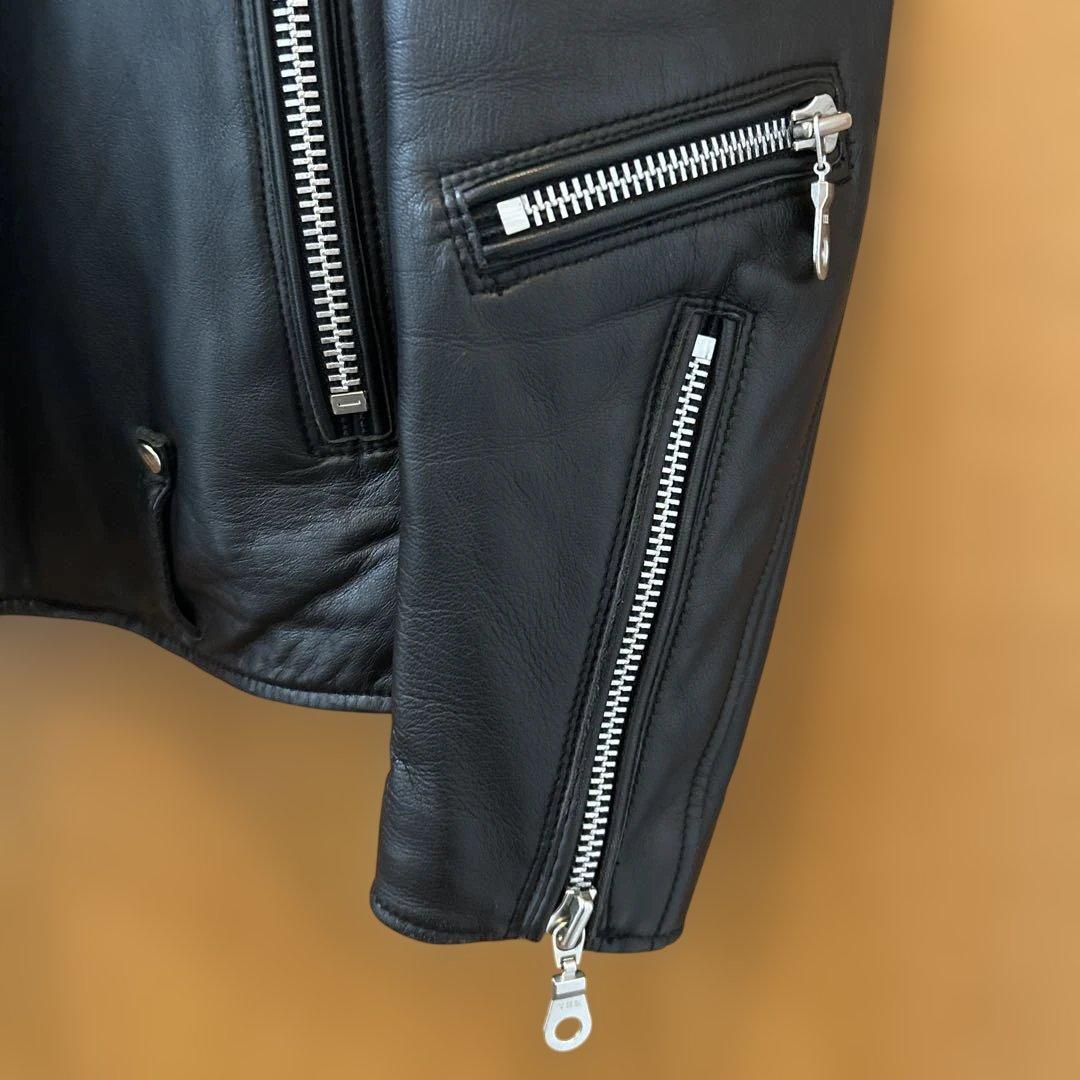 Mana 様　ナノユニバース シングルライダース ジャケット 羊革 本革 M