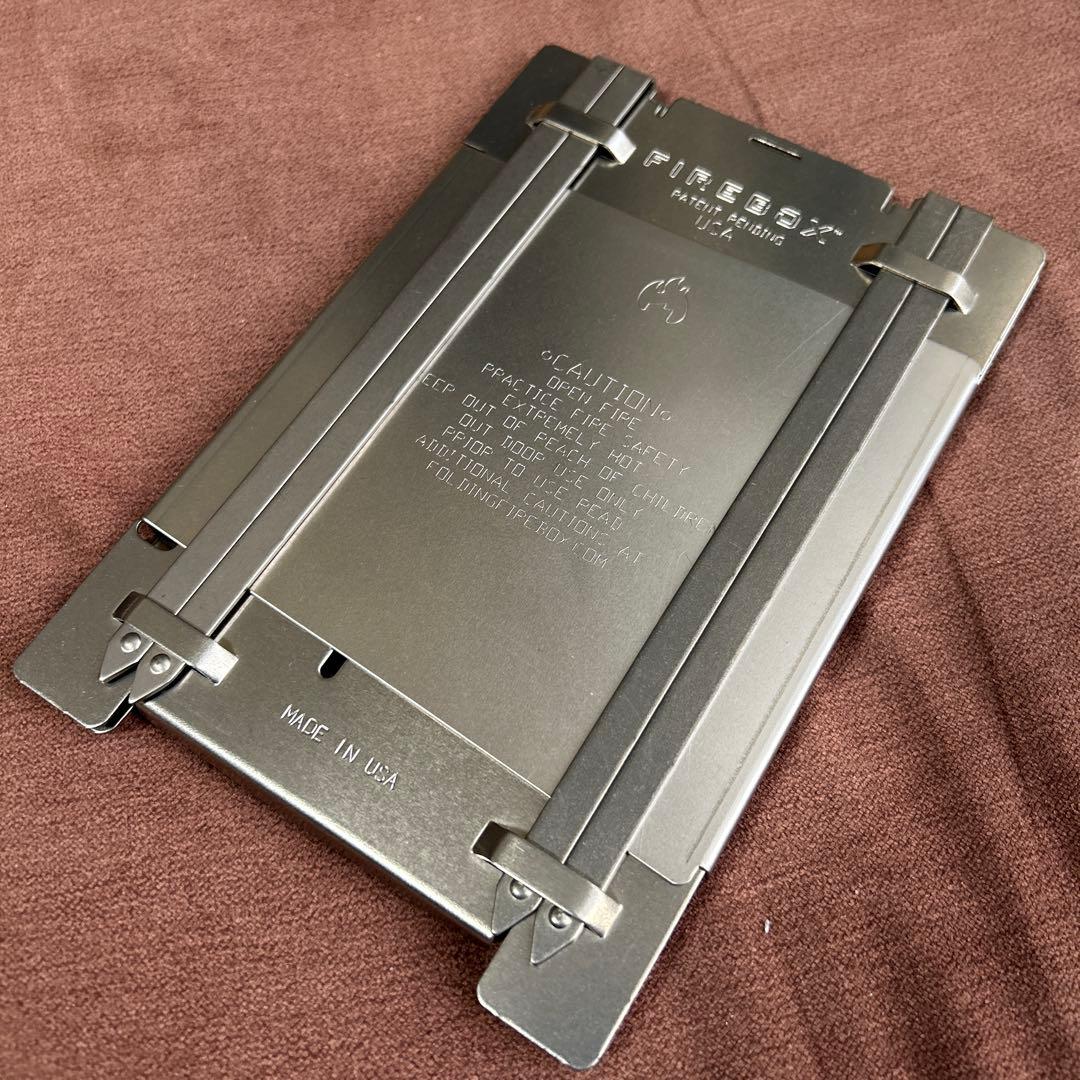 未使用　FIREBOX キャンプファイヤーストーブ　チタンセット