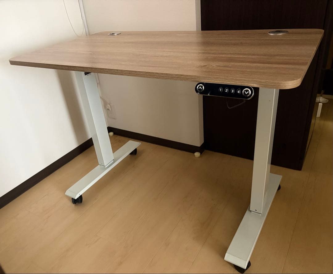 電動昇降デスク 木目調　再出品