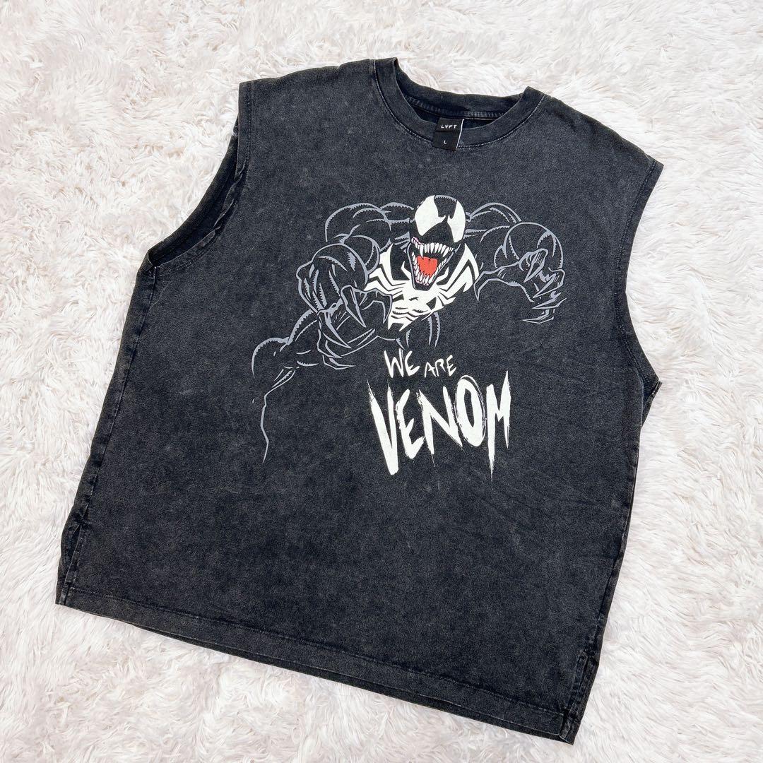 LYFT marvel VENOM グラフィック ルーズタンクトップ L