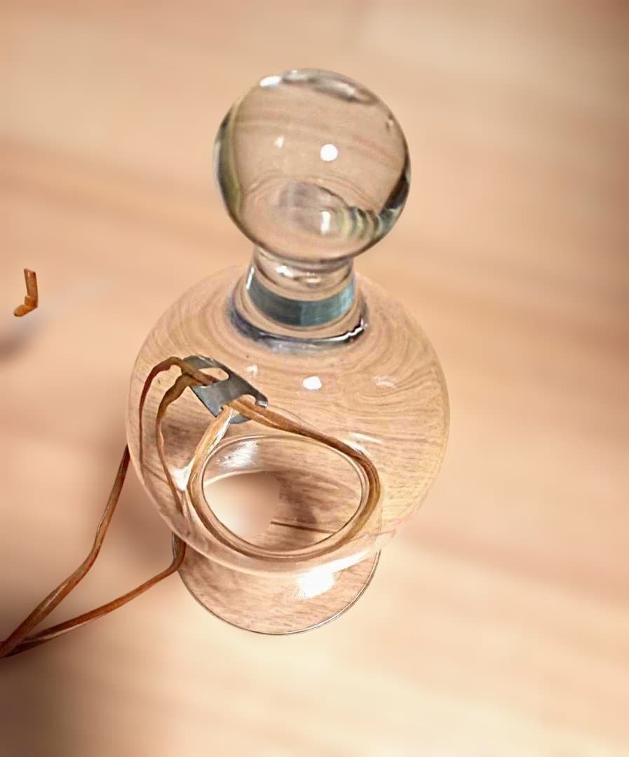 珍品ホルムガード(デンマーク工房)ネックワイングラス～革ストラップバイキング由来