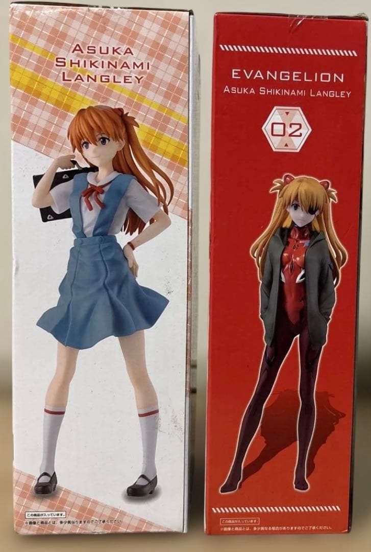 エヴァンゲリオン 一番くじ B賞 とD賞アスカ・ラングレーフィギュア　2体