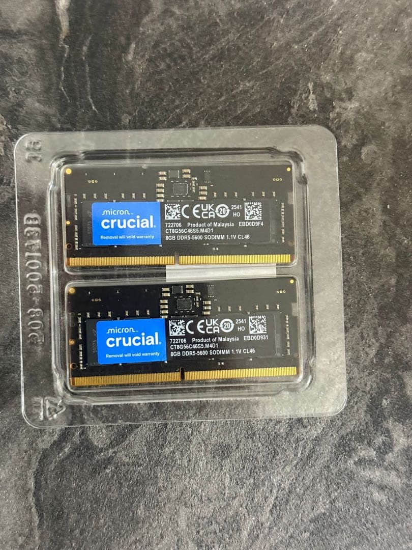 メモリ Crucial DDR5 16GB(8GB×2)