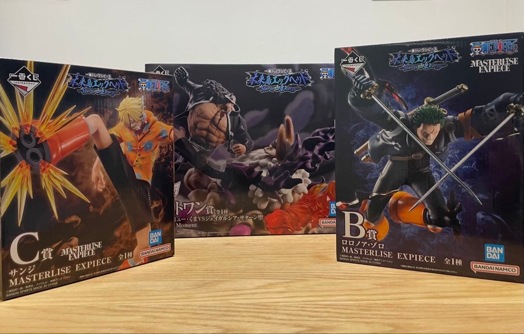 【凹みあり】ワンピース1番くじ　未来島エッグヘッド ラストワンB賞C賞おまけ付