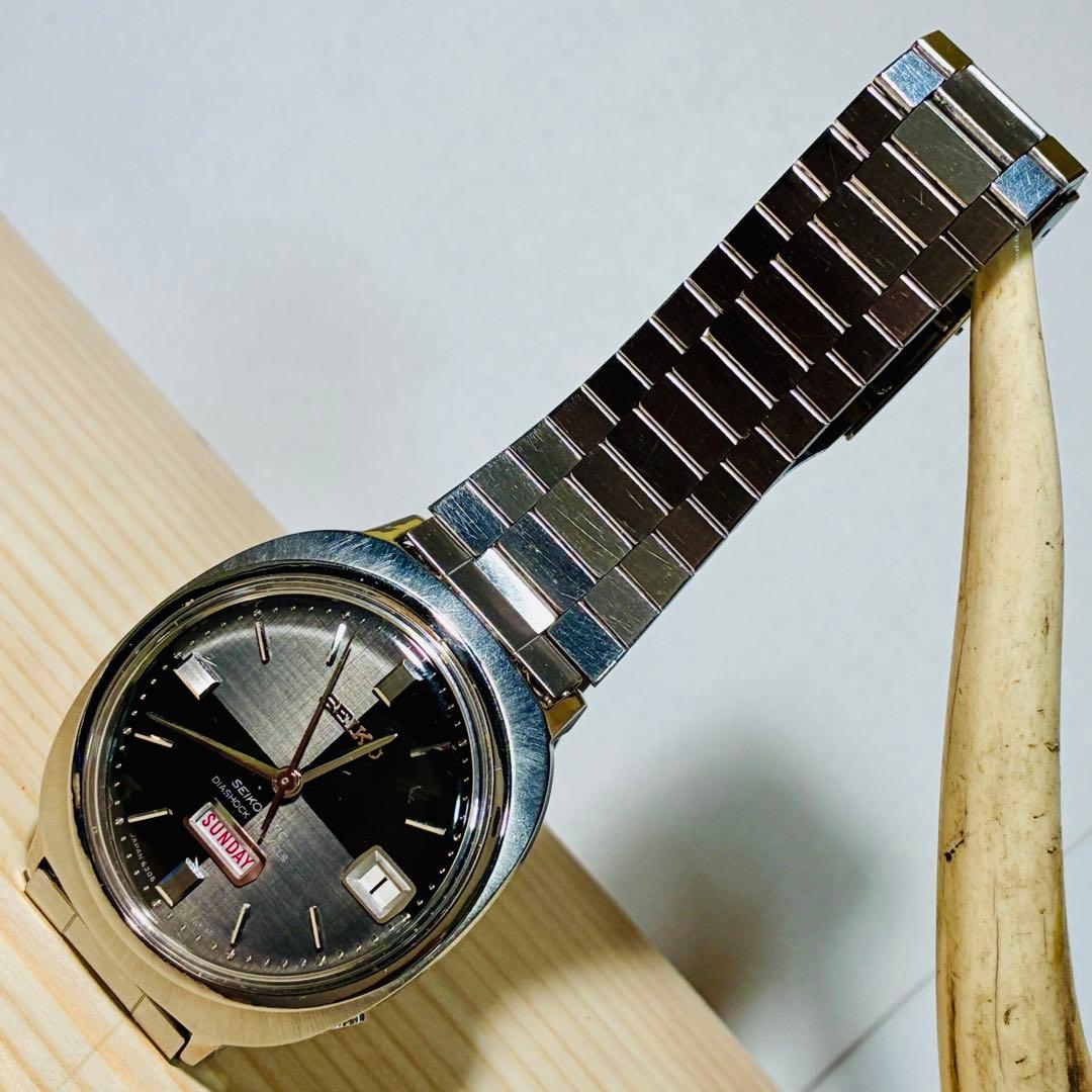 1966年製造セイコー マチック2トーン黒文字盤￼自動巻きレア美品動作良好