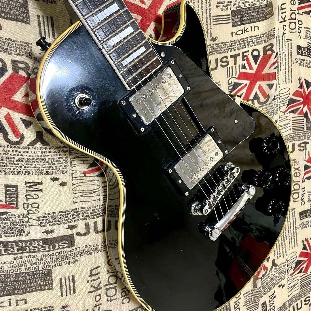 【ビンテージ】Greco レスポールカスタム ブラック エレキギター