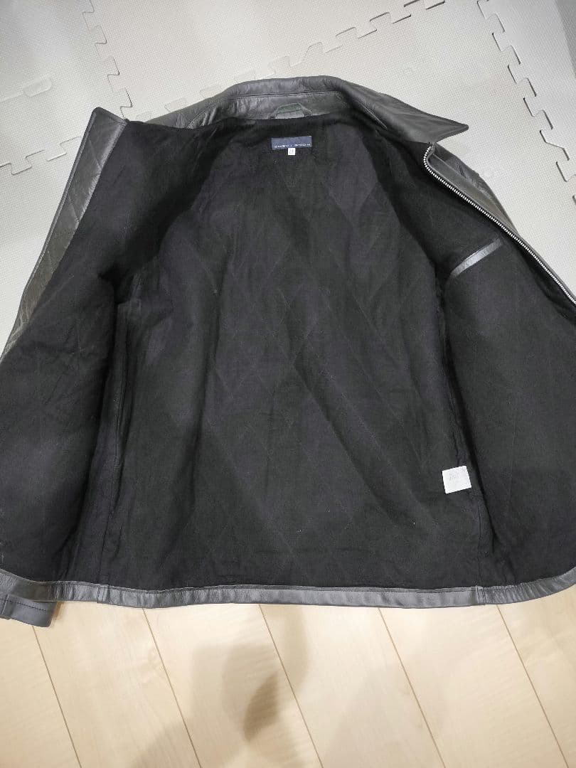 CHEVIGNON レザー ジャケット LL XL グレー ブラック