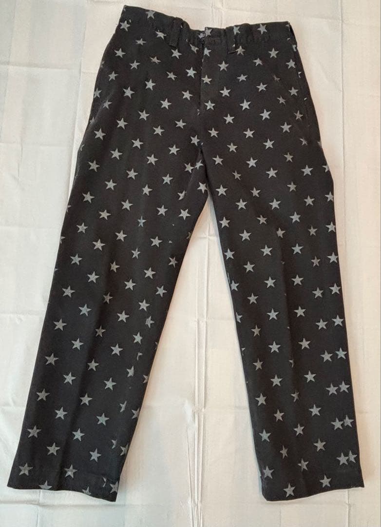 Supreme Chino Pant 星柄 チノパン 黒