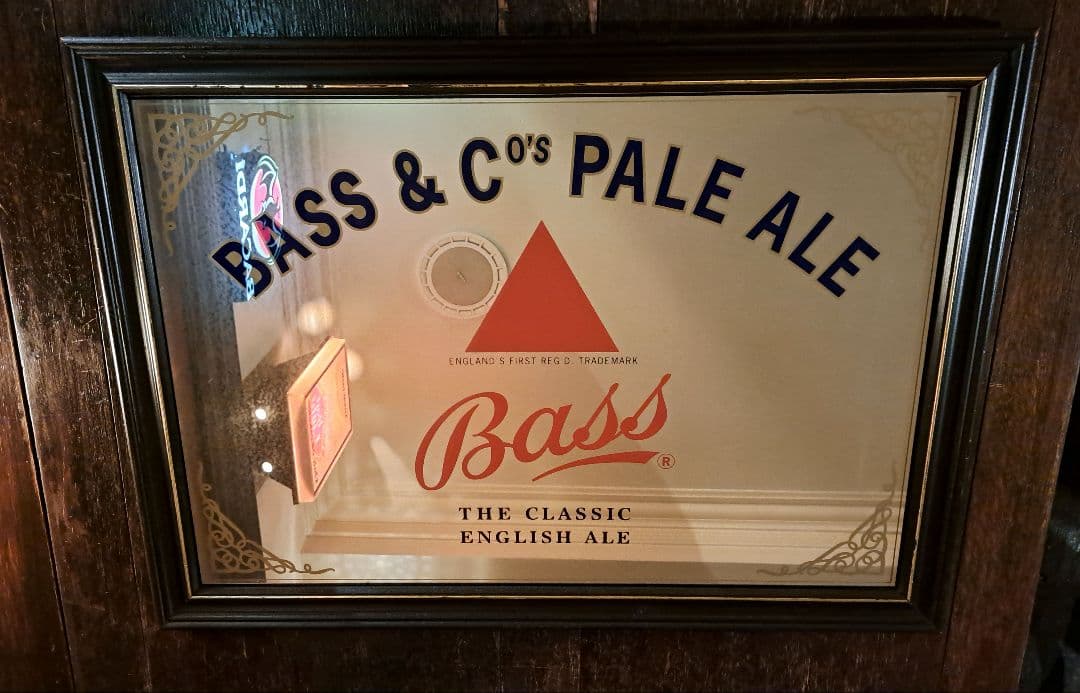 【廃盤レア】バスペールエール　パブミラー　ヴィンテージ