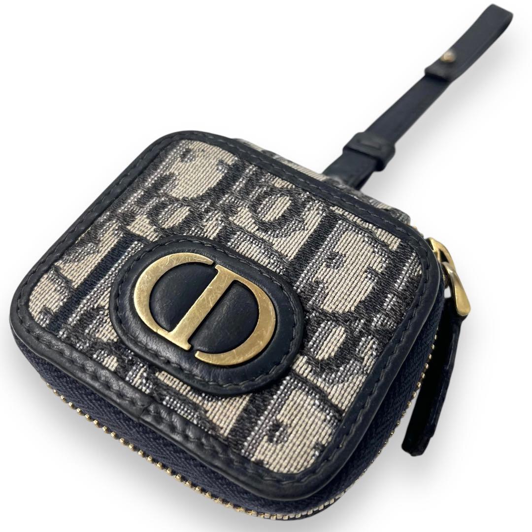 美品■クリスチャンディオール　AirPodsケース　キーホルダー　総柄　チャーム