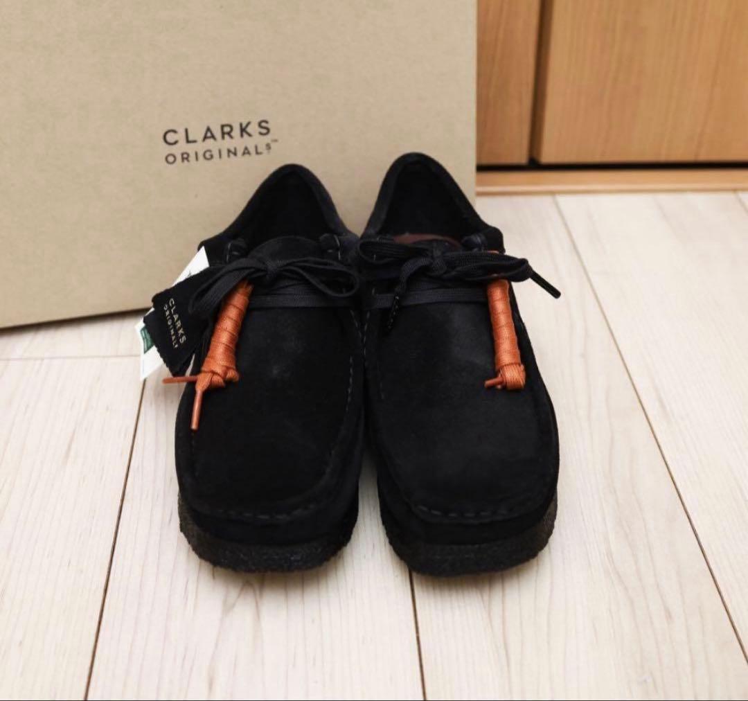クラークス wallabee BLACK クロ26cm UK7.5