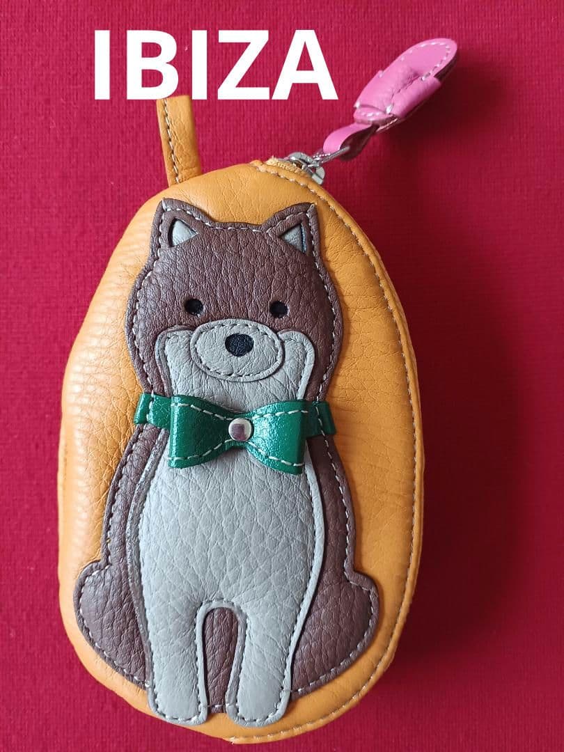 IBIZA　犬　レザー　小銭入れ　ケース　キーケース　ポーチ　未使用品