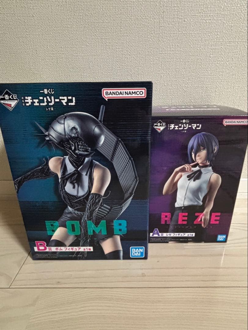 チェンソーマン　一番くじ　A賞レゼ　B賞ボム　フィギュア