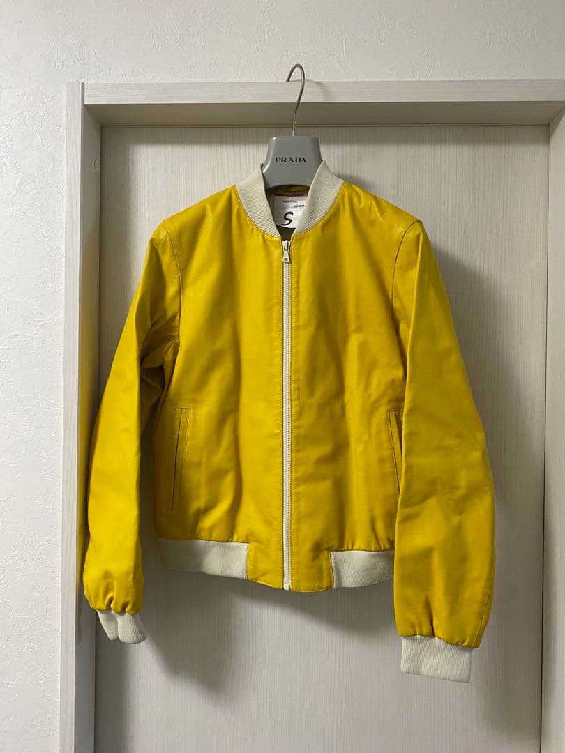 【超希少】 PRADA レザー MA1 ブルゾン