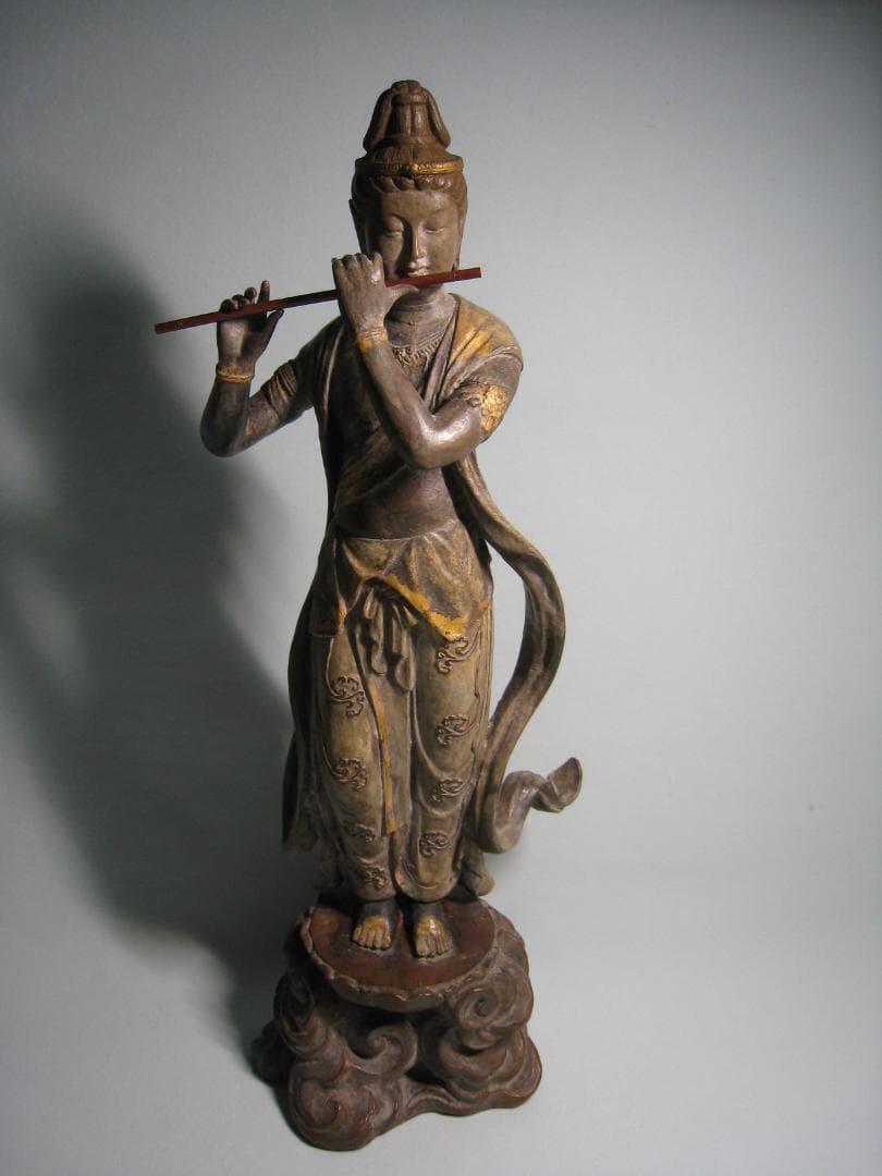 音声菩薩像  　喜多敏勝  ブロンズ製　　天上の音色