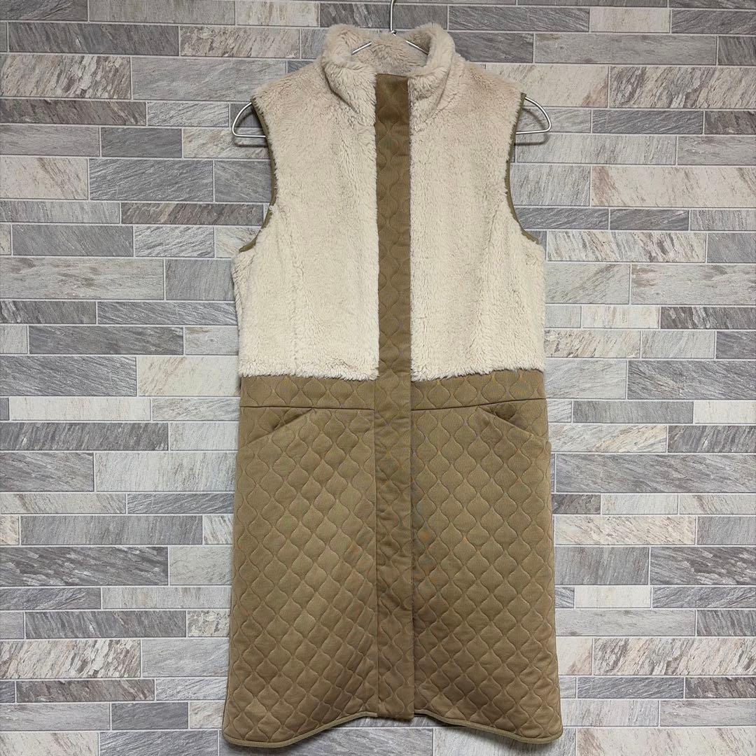 23区GOLF フェイクファー キルト ワンピース レディース ゴルフ 防寒