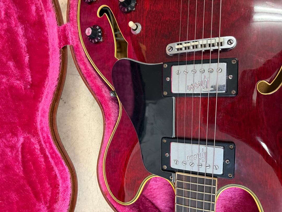 Greco ES-335タイプ チェリーレッド　セミアコ