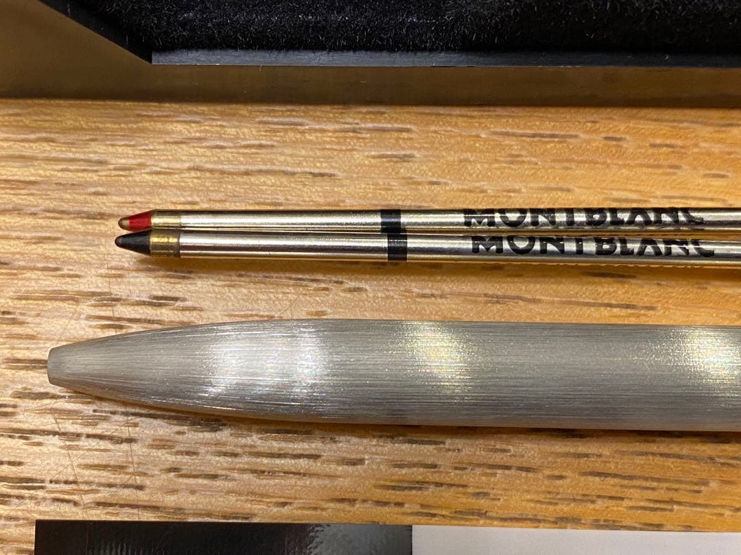 【未使用に近い・極美品】MONTBLANC モンブラン 2色ボールペン Sライン