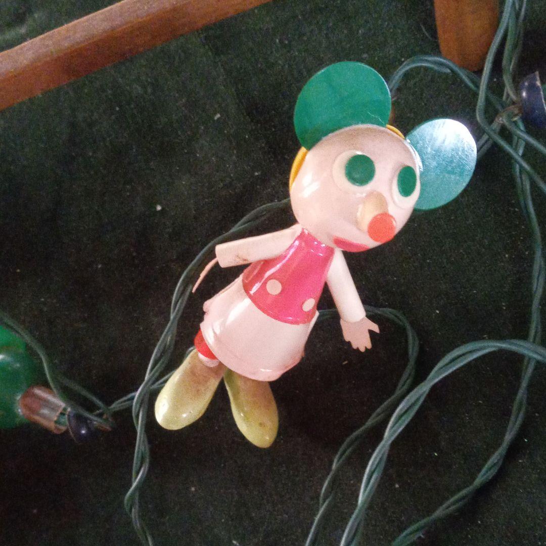 アンティーク　ディズニー　セルロイド　クリスマスライト
