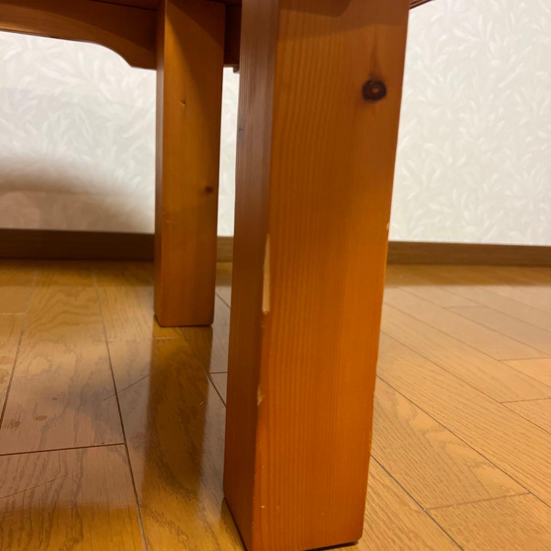 nn 小泉産業株式会社 コイズミ 木製 テーブル ガラス ミドルテーブル