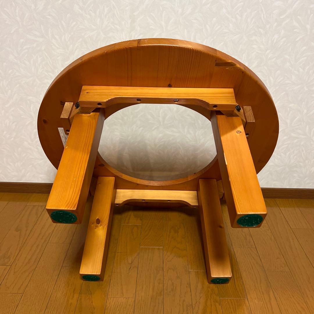 nn 小泉産業株式会社 コイズミ 木製 テーブル ガラス ミドルテーブル