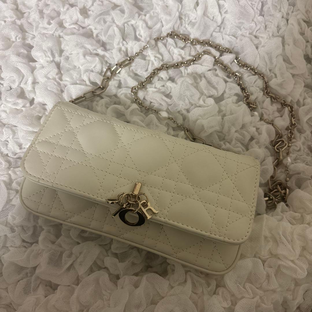 MyDior DiorTalk フォンバッグ ホワイト