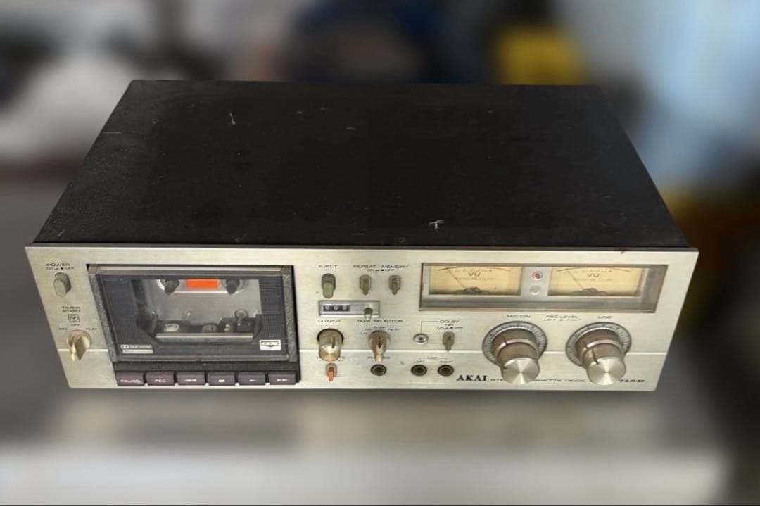 AKAI GXC-715D ステレオカセットデッキ アカイ 昭和レトロ ジャンク