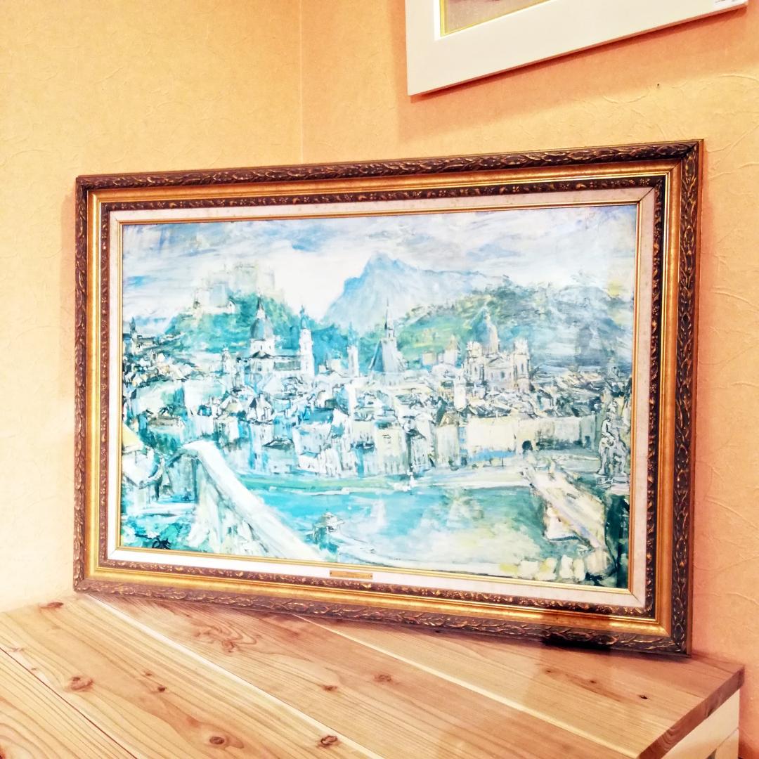 ◇Salzburg Oskar Kokoschka 油彩画 複製画