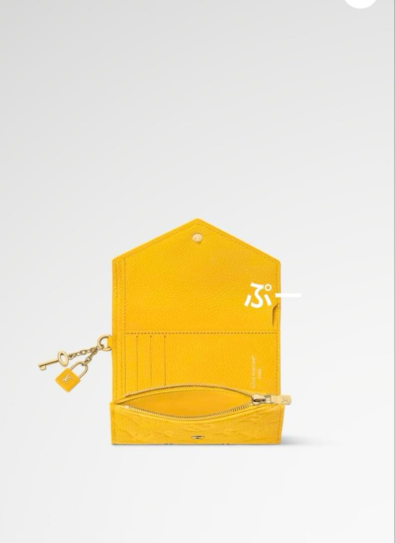 ルイヴィトン　ポルトフォイユ・ヴィクトリーヌ 三つ折り財布 イエロー　未使用品！