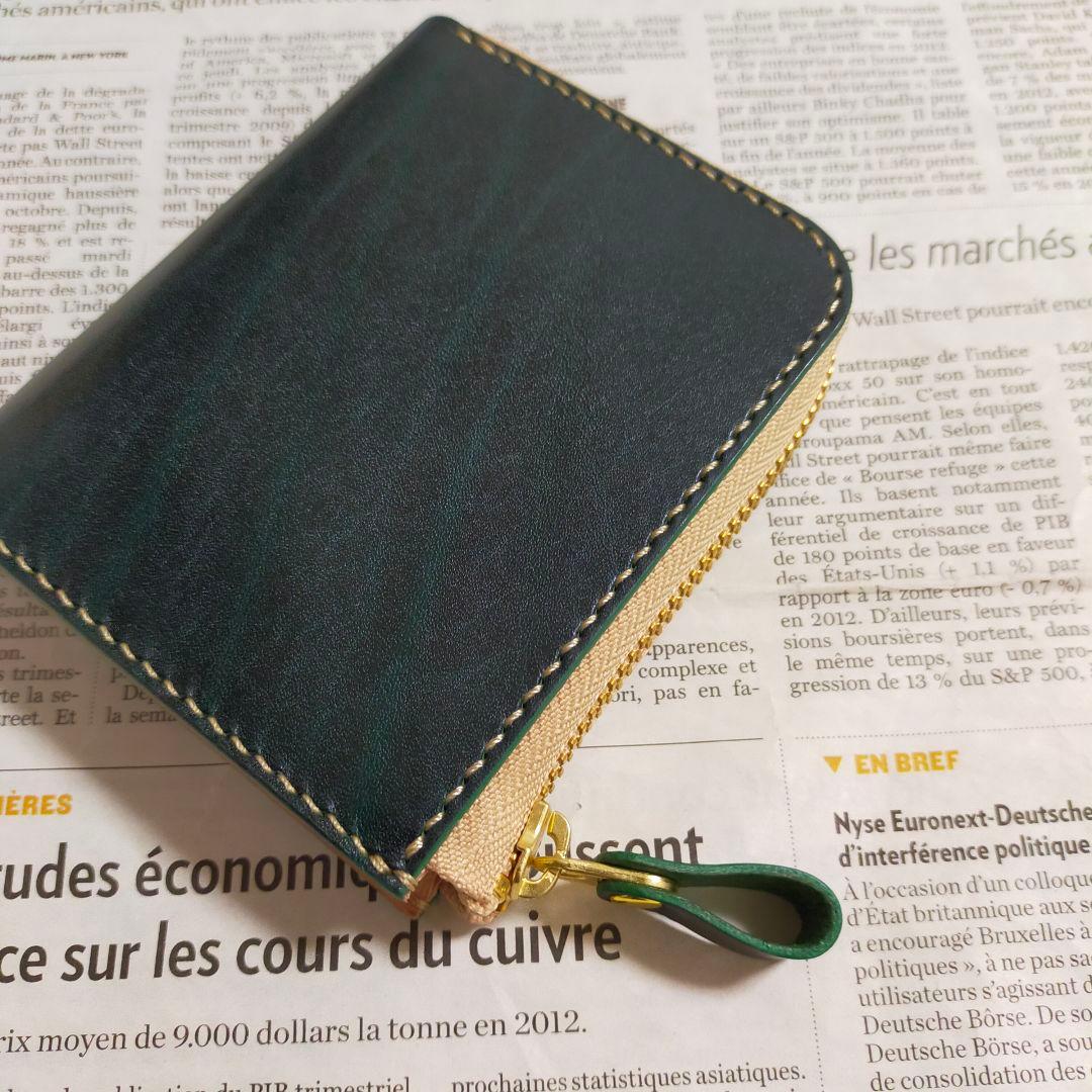 【アポロ】Ｌ字ファスナーウォレット　ハンドメイド