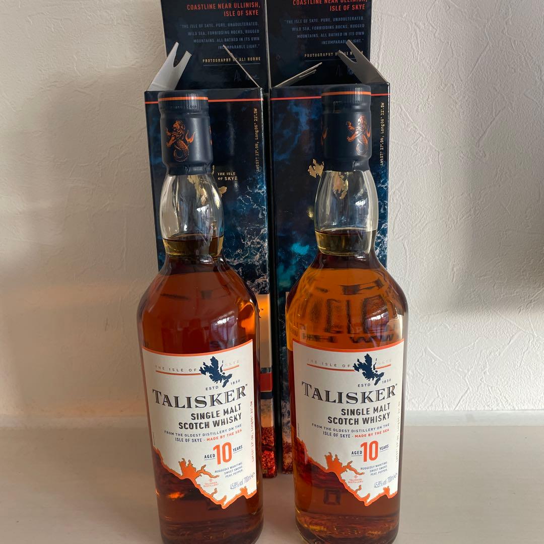 TALISKER 10年 シングルモルトウイスキー　700ml２本セット